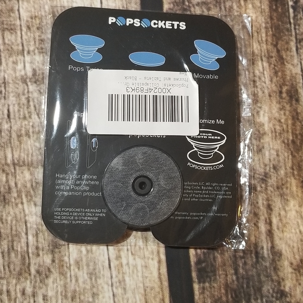 New, solid black popsocket - Picture 2 of 2